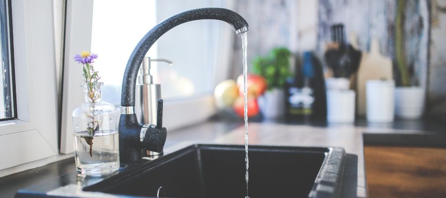 drinking water in kitchen, domestic UV water disinfection